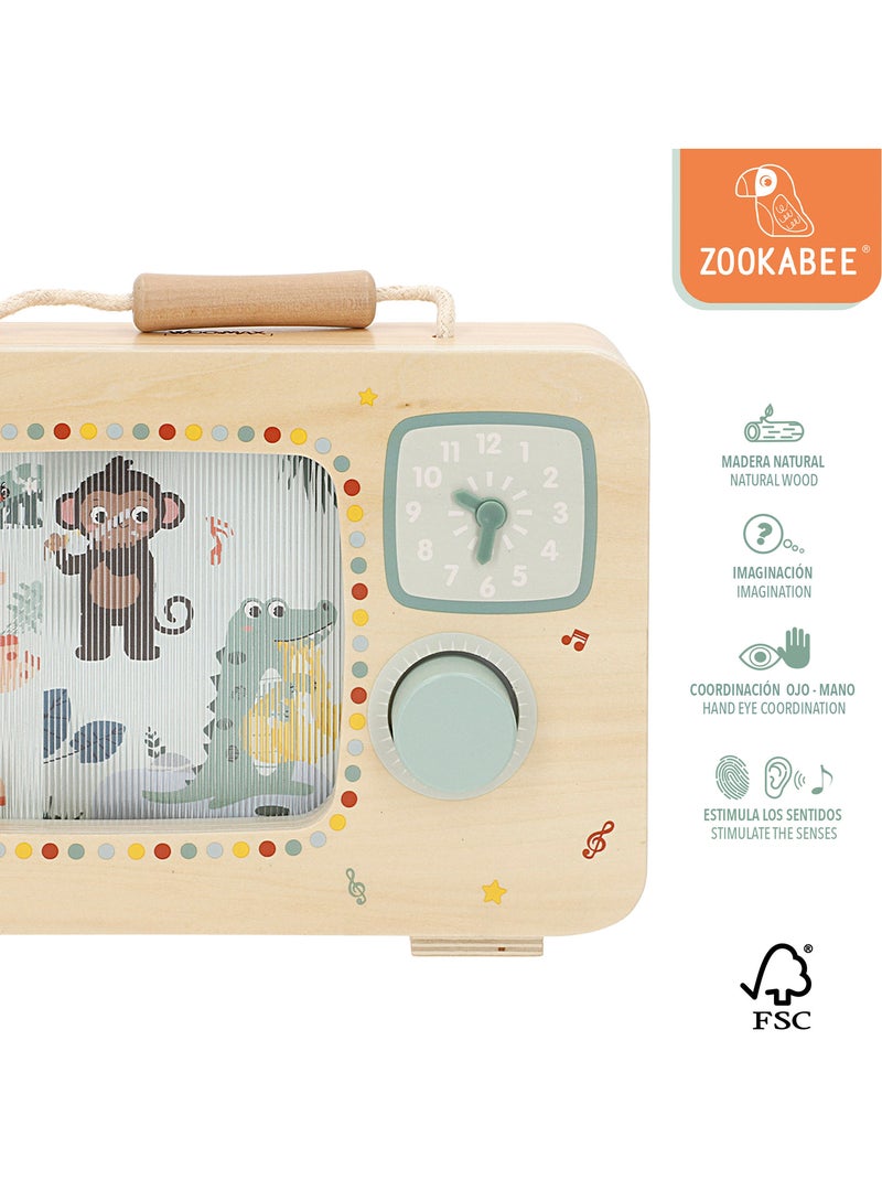 Televisore interattivo in legno con orologio 24x5x17 cm WOOMAX N/D - Kiabi
