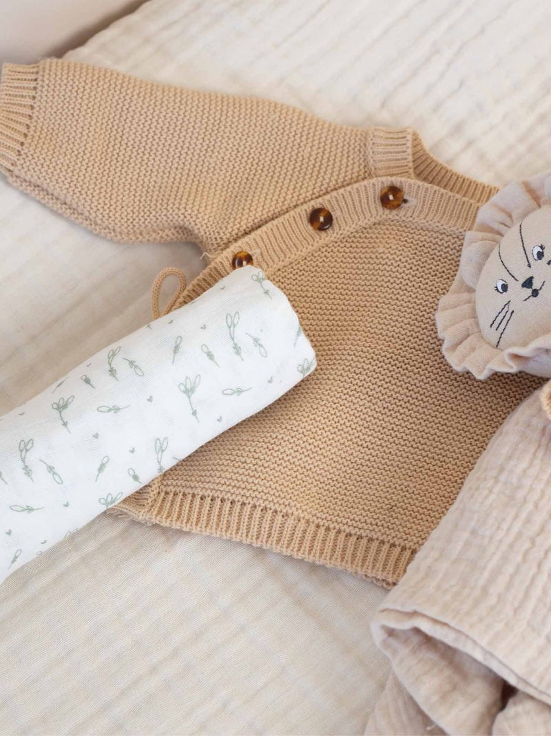 Teli in mussola per neonati Beige - Kiabi