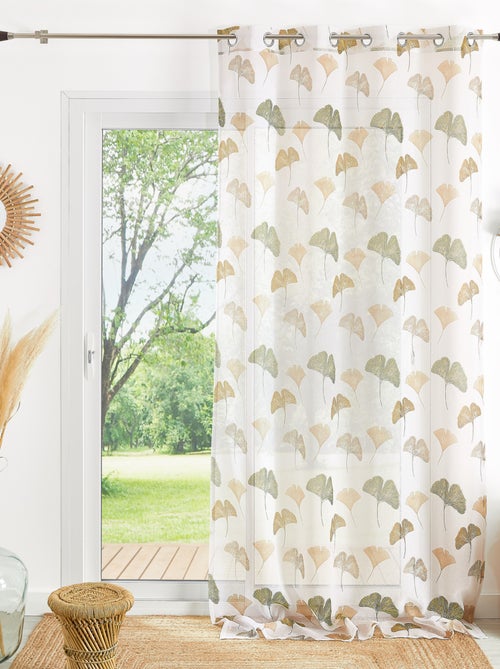 Teli leggeri stampati con motivo ginkgo - Kiabi