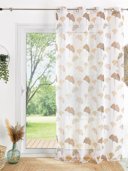 Teli leggeri stampati con motivo ginkgo - Kiabi