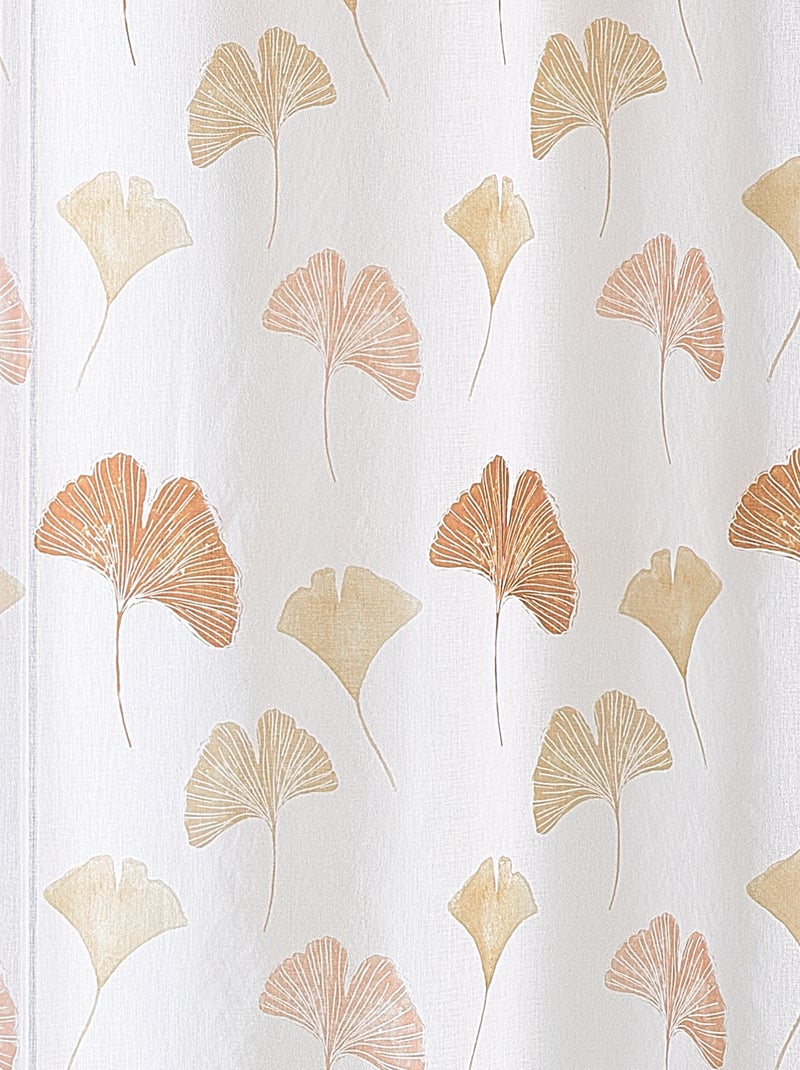 Teli leggeri stampati con motivo ginkgo Terracotta - Kiabi