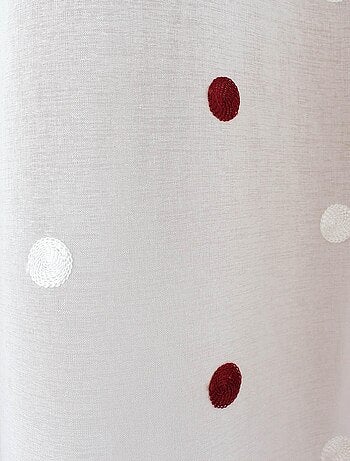 Teli sabbiati ricamati "Pois colorés