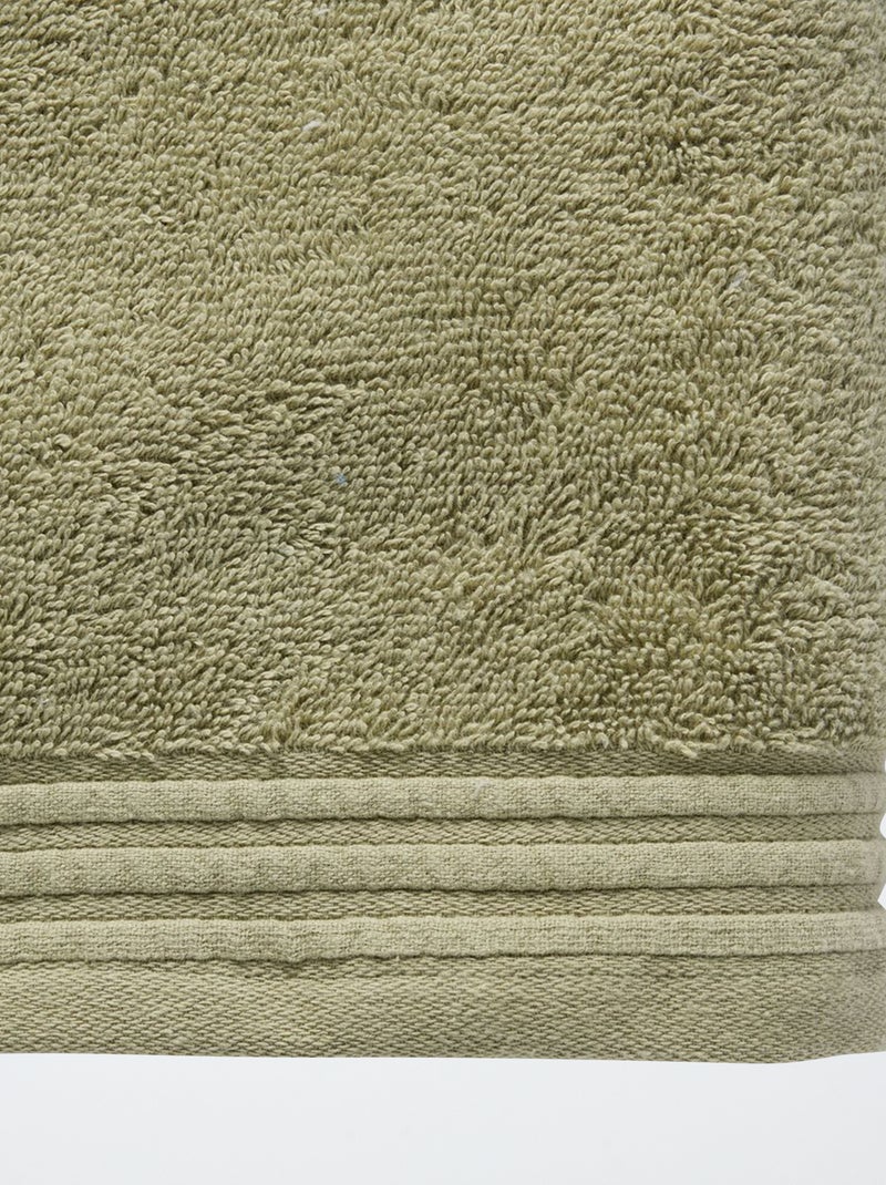 Telo bagno 65 x 130 cm 500 gr VERDE - Kiabi