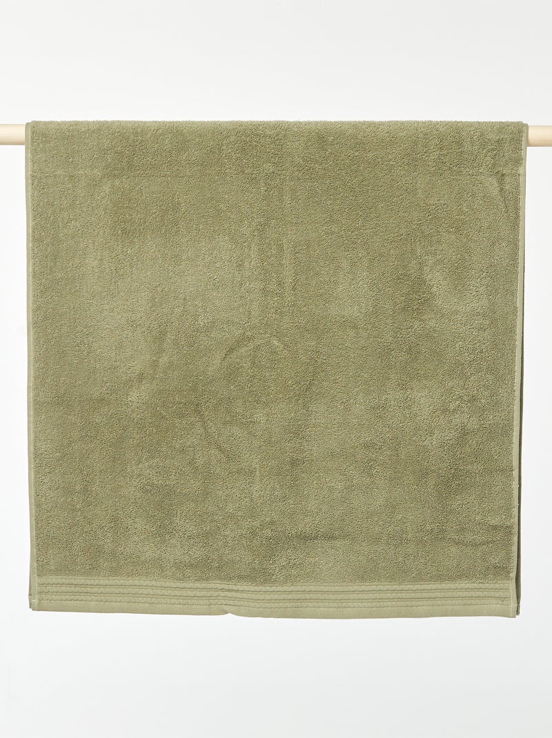Telo bagno 65 x 130 cm 500 gr VERDE - Kiabi