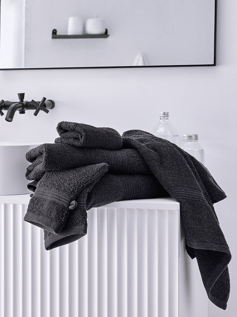 Telo bagno 70 x 130 cm NERO - Kiabi