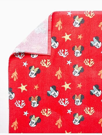 Telo da mare in cotone con motivo Minnie