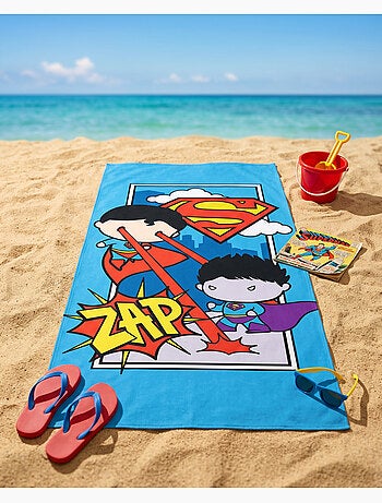 Telo da Spiaggia Superman DC Comics 70x140cm – ZAP Chibi – 100% Cotone – Licenza Ufficiale DC