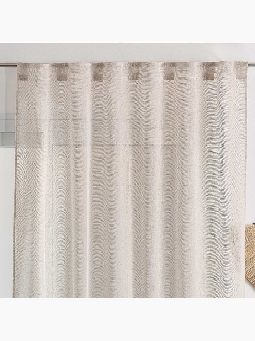 Telo effetto lino con passanti nascosti - Kiabi