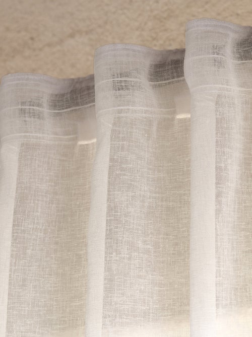 Telo effetto lino con passanti nascosti - Kiabi