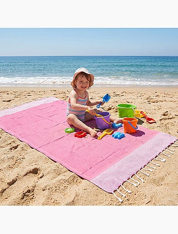 Telo fouta per bambini, asciugamano da spiaggia in cotone riciclato | Reva