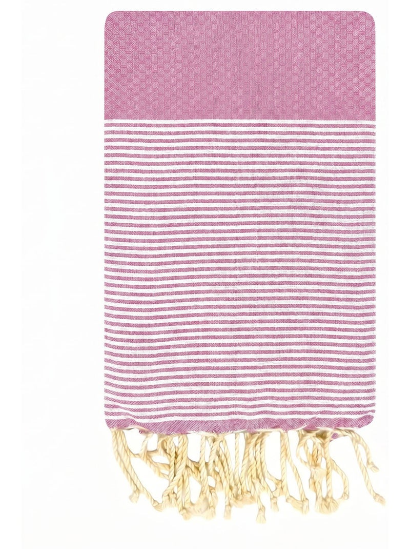 Telo fouta per bambini, asciugamano da spiaggia in cotone riciclato | Reva Rosa chiaro - Kiabi