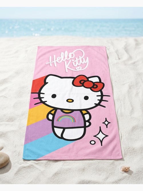 Telo Mare Bambina Hello Kitty Sanrio 70x140 cm 100% Poliestere - Kiabi