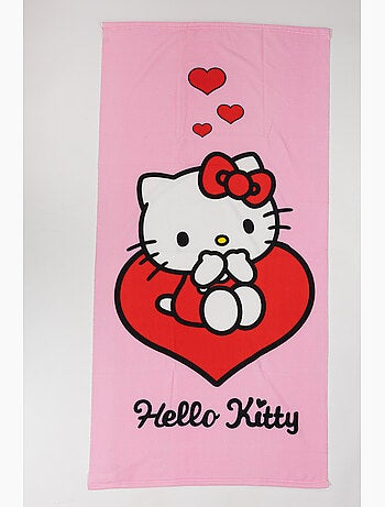 Telo Mare Bambina Hello Kitty Sanrio 70x140 cm 100% Poliestere