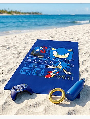 Telo Mare Bambino Sonic the Hedgehog 70x140 cm 100% Poliestere