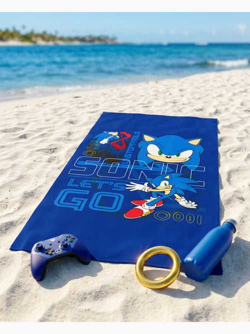 Telo Mare Bambino Sonic the Hedgehog 70x140 cm 100% Poliestere - Kiabi