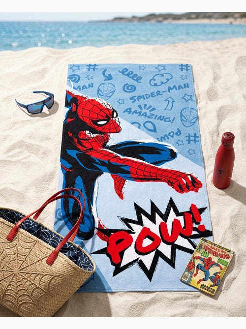Telo Mare Bambino Spider-Man Marvel 70x140 cm 100% Poliestere - Kiabi