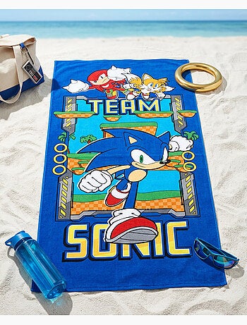 Telo Mare Bambino Team Sonic 70x140 cm 100% Poliestere