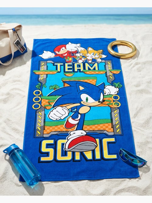 Telo Mare Bambino Team Sonic 70x140 cm 100% Poliestere - Kiabi