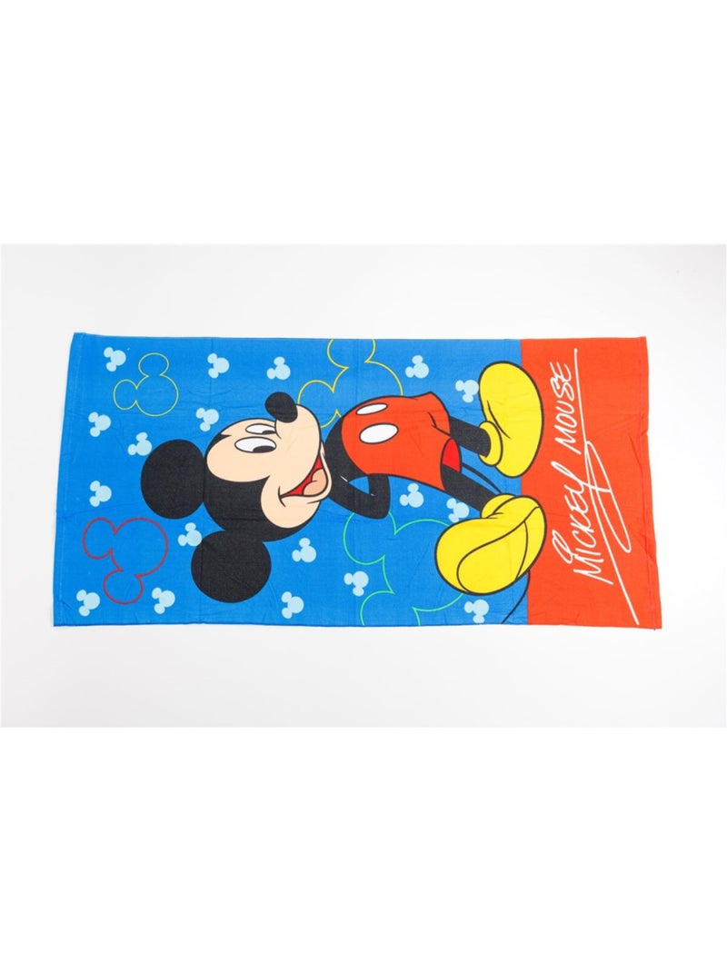 Telo Mare Bambino Topolino Disney 70x140 cm 100% Cotone Blu cielo/Grigio/Bianco perla/Trasparente - Kiabi