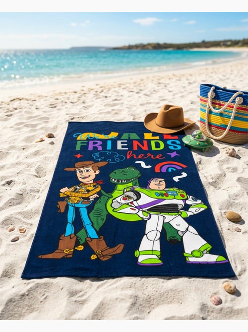 Telo Mare Bambino Toy Story Disney Pixar 70x140 cm 100% Poliestere - Kiabi Telo Mare Bambino Toy Story Disney Pixar 70x140 cm 100% Poliestere - Kiabi