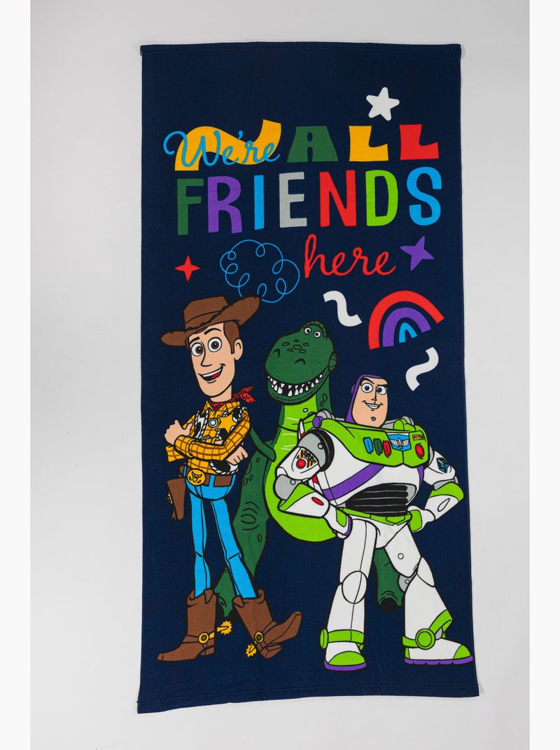 Telo Mare Bambino Toy Story Disney Pixar 70x140 cm 100% Poliestere Nero Blu - Kiabi