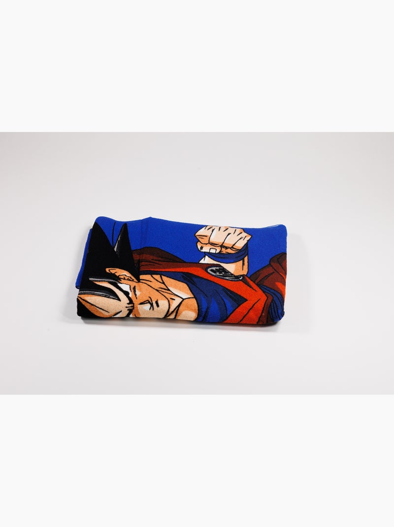 Telo Mare Dragon Ball Super 70x140 cm 100% Poliestere Nero Blu - Kiabi