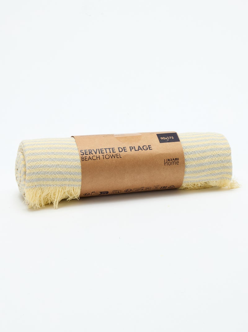 Telo mare Fouta Giallo - Kiabi