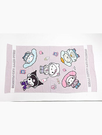 Telo Mare Hello Kitty and Friends Sanrio 90x170 cm 100% Cotone | Kuromi Cinnamoroll My Melody Pompom