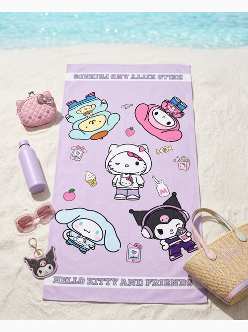 Telo Mare Hello Kitty and Friends Sanrio 90x170 cm 100% Cotone | Kuromi Cinnamoroll My Melody Pompom - Kiabi