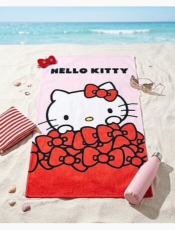 Telo Mare Hello Kitty Sanrio 90x170 cm 100% Cotone