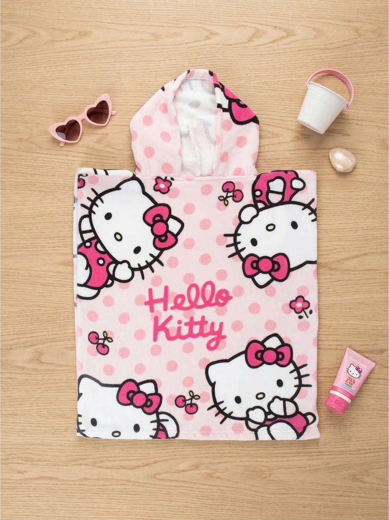 Telo mare in cotone 115 x 50 cm hello kitty sanrio Rosa - Kiabi
