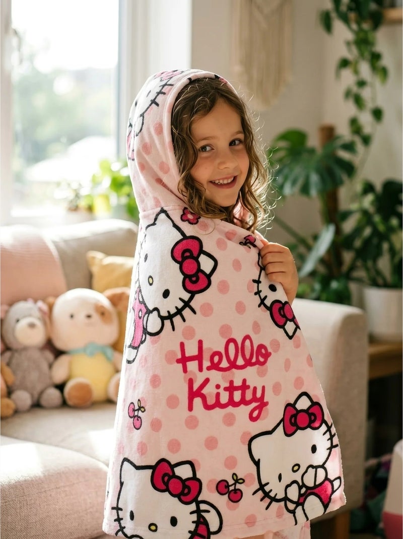 Telo mare in cotone 115 x 50 cm hello kitty sanrio Rosa - Kiabi