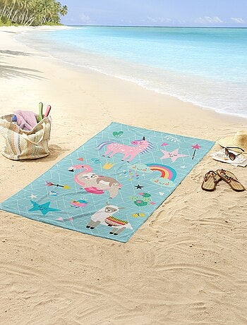 Telo mare stampa unicorno