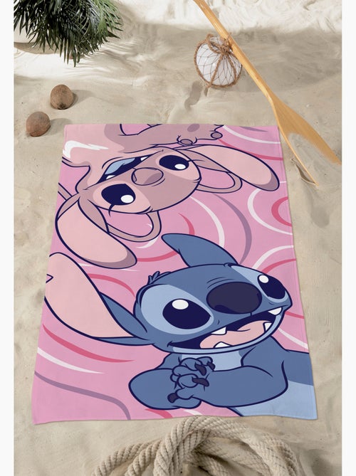 Telo Mare Stitch & Angel Disney 70x140 cm 100% Poliestere - Kiabi Telo Mare Stitch & Angel Disney 70x140 cm 100% Poliestere - Kiabi