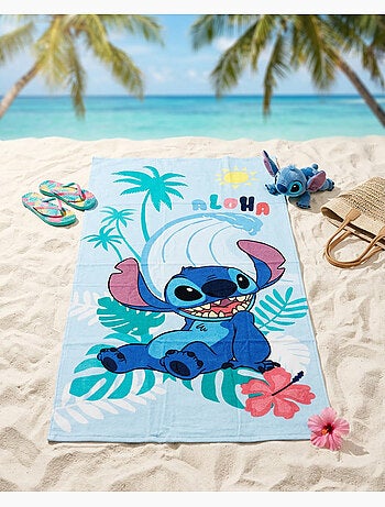 Telo Mare Stitch Disney 70x140 cm 100% Cotone