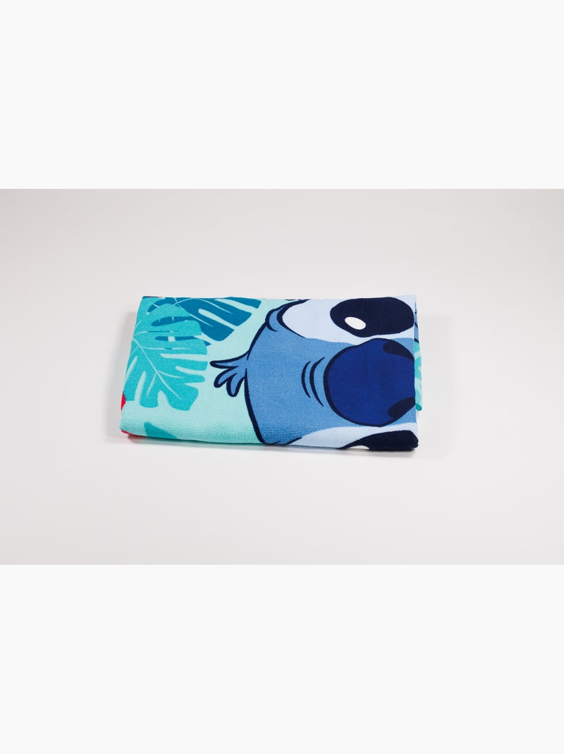 Telo Mare Stitch Disney 70x140 cm 100% Poliestere Turchese - Kiabi