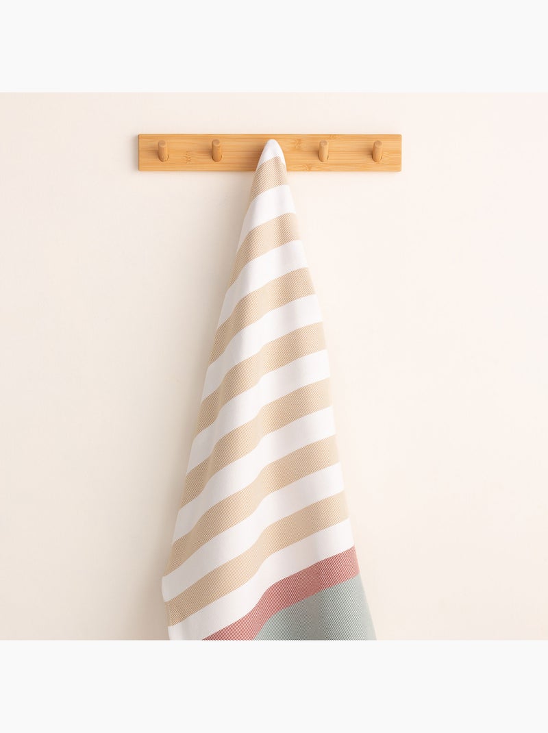 Telo pareo da spiaggia, tessuto in rilievo, fouta - Gamusi. Beige - Kiabi