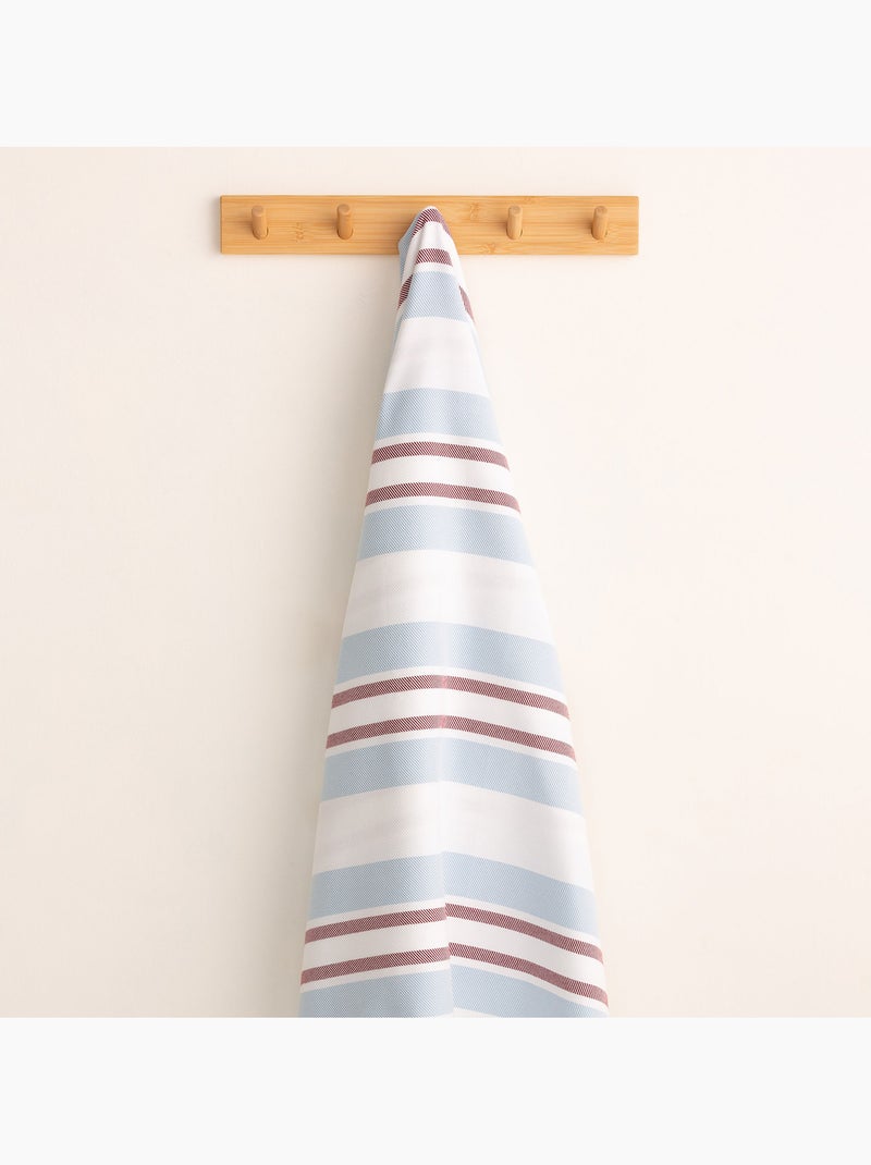 Telo pareo da spiaggia, tessuto in rilievo, fouta - Gamusi. Blu Rosso - Kiabi