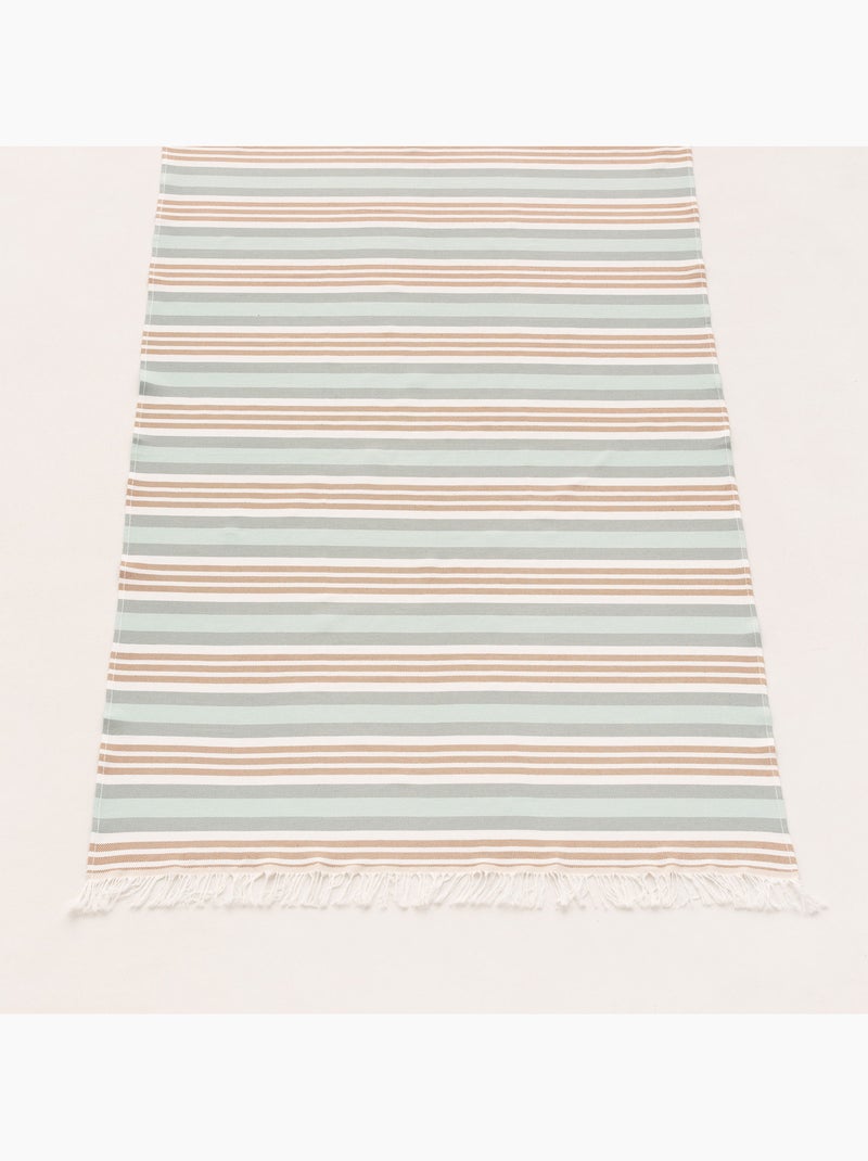 Telo pareo da spiaggia, tessuto in rilievo, fouta - Gamusi. Cammello - Kiabi
