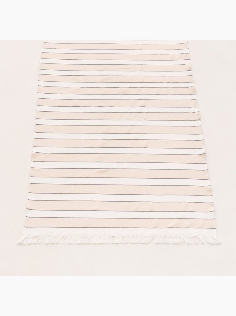 Telo pareo da spiaggia, tessuto in rilievo, fouta - Gamusi. Ecru - Kiabi