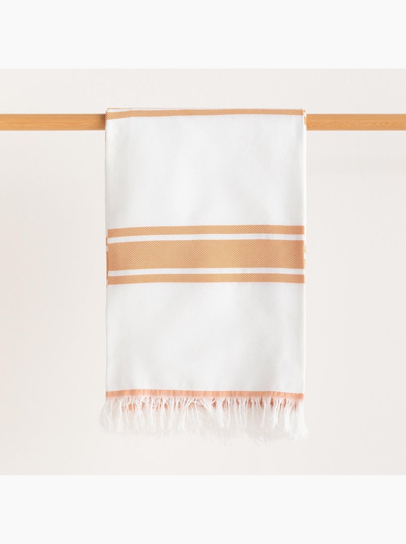 Telo pareo da spiaggia, tessuto in rilievo, fouta - Gamusi. Giallo - Kiabi