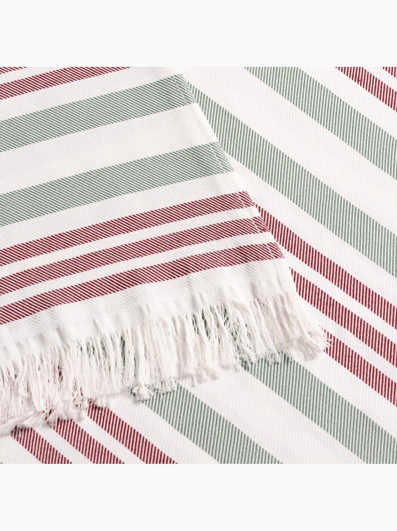 Telo pareo da spiaggia, tessuto in rilievo, fouta - Gamusi. Melograno - Kiabi