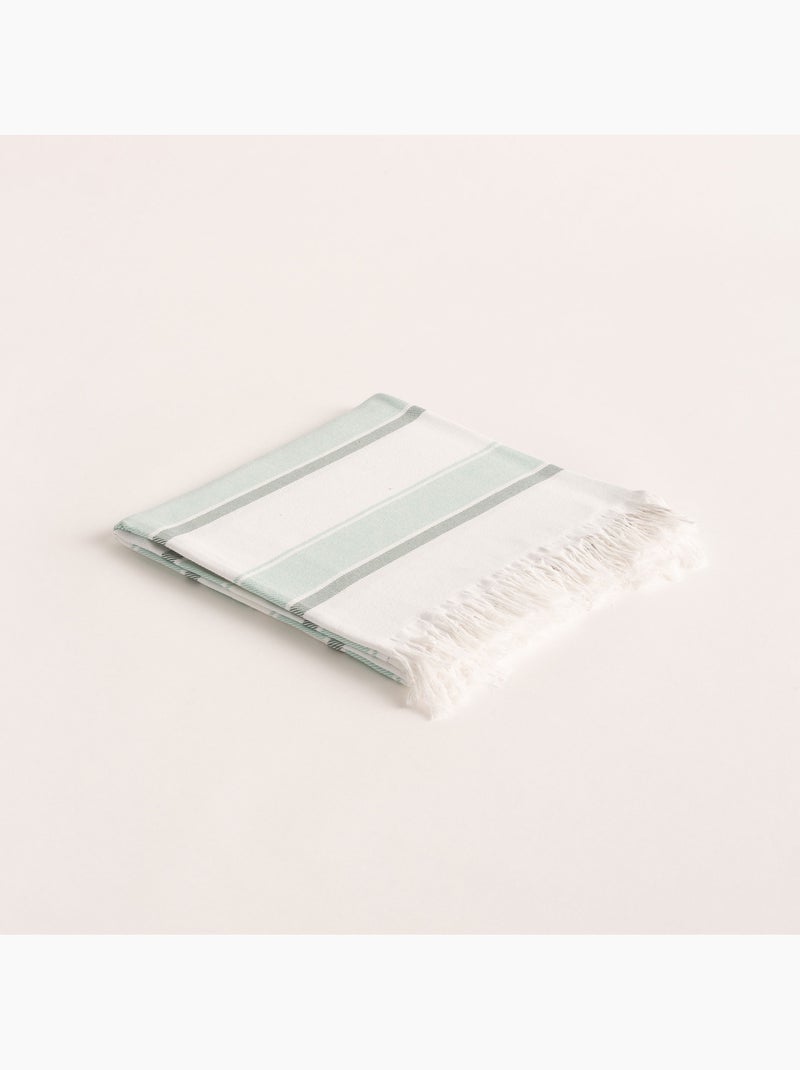 Telo pareo da spiaggia, tessuto in rilievo, fouta - Gamusi. Verde acqua - Kiabi