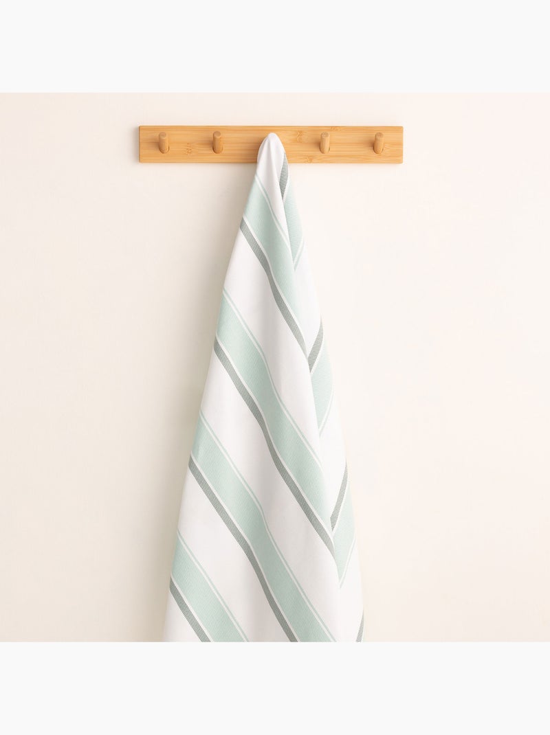 Telo pareo da spiaggia, tessuto in rilievo, fouta - Gamusi. Verde acqua - Kiabi