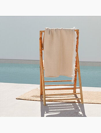 Telo pareo da spiaggia, tessuto in rilievo, fouta - Gamusi.