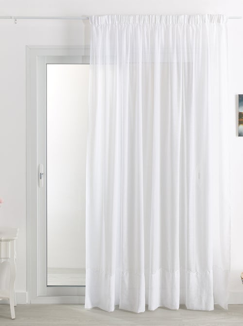 Telo ricamato con treccia arricciata in stile Cornely - Kiabi