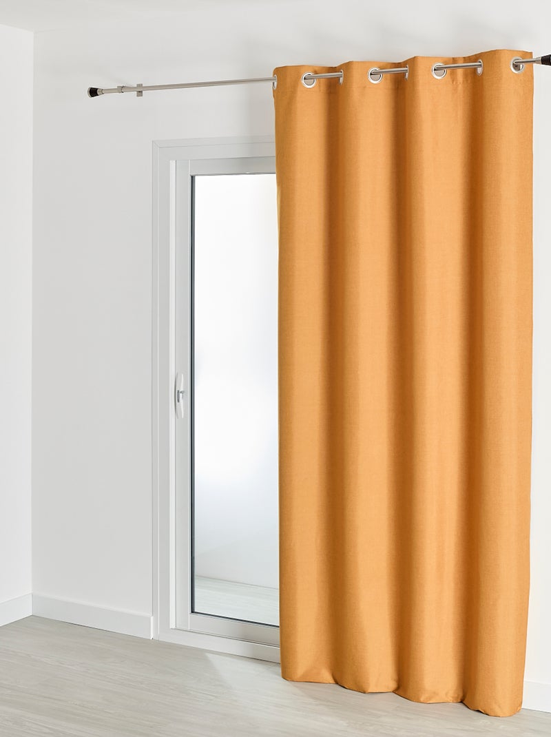 Tenda 100% oscurante effetto screziato Giallo scuro - Kiabi