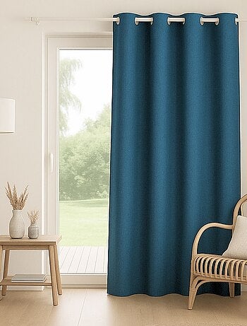 Tenda 100% oscurante rivestita in lino