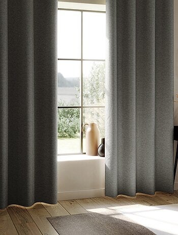 Tenda 100% oscurante rivestita in lino