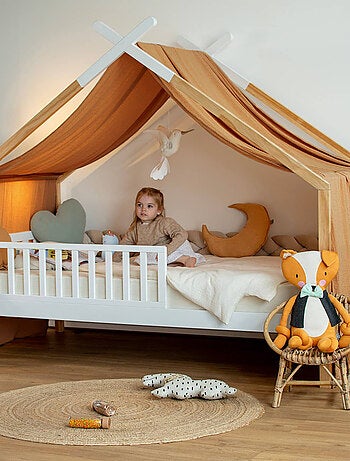 Tenda a baldacchino casetta in mussola di cotone jeanne | sevira kids | sevira kids